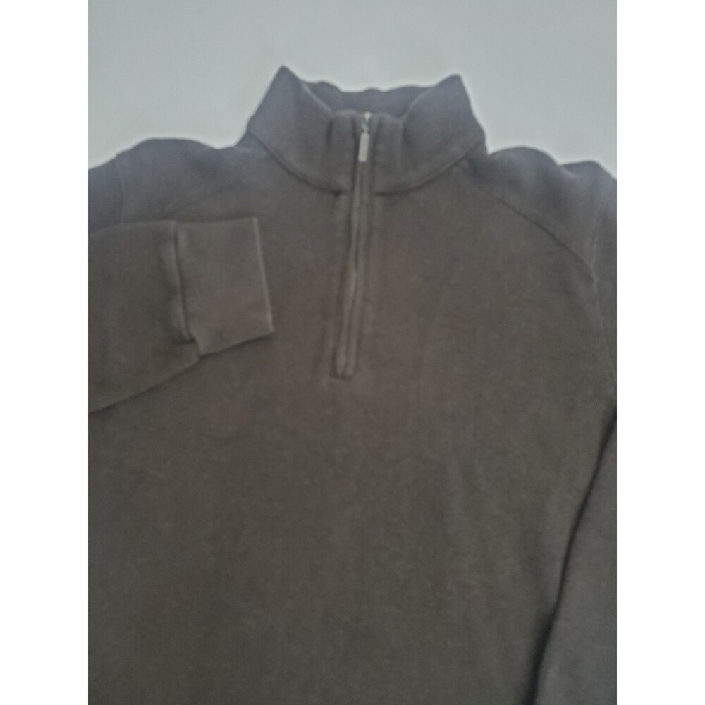 Calvin Klein Men's Long Sleeve 1/4 Zip Pullover Sweater, Large